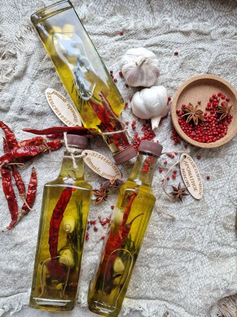 Масло подсолнечное со специями "Ароматное", 250 мл. фото 3