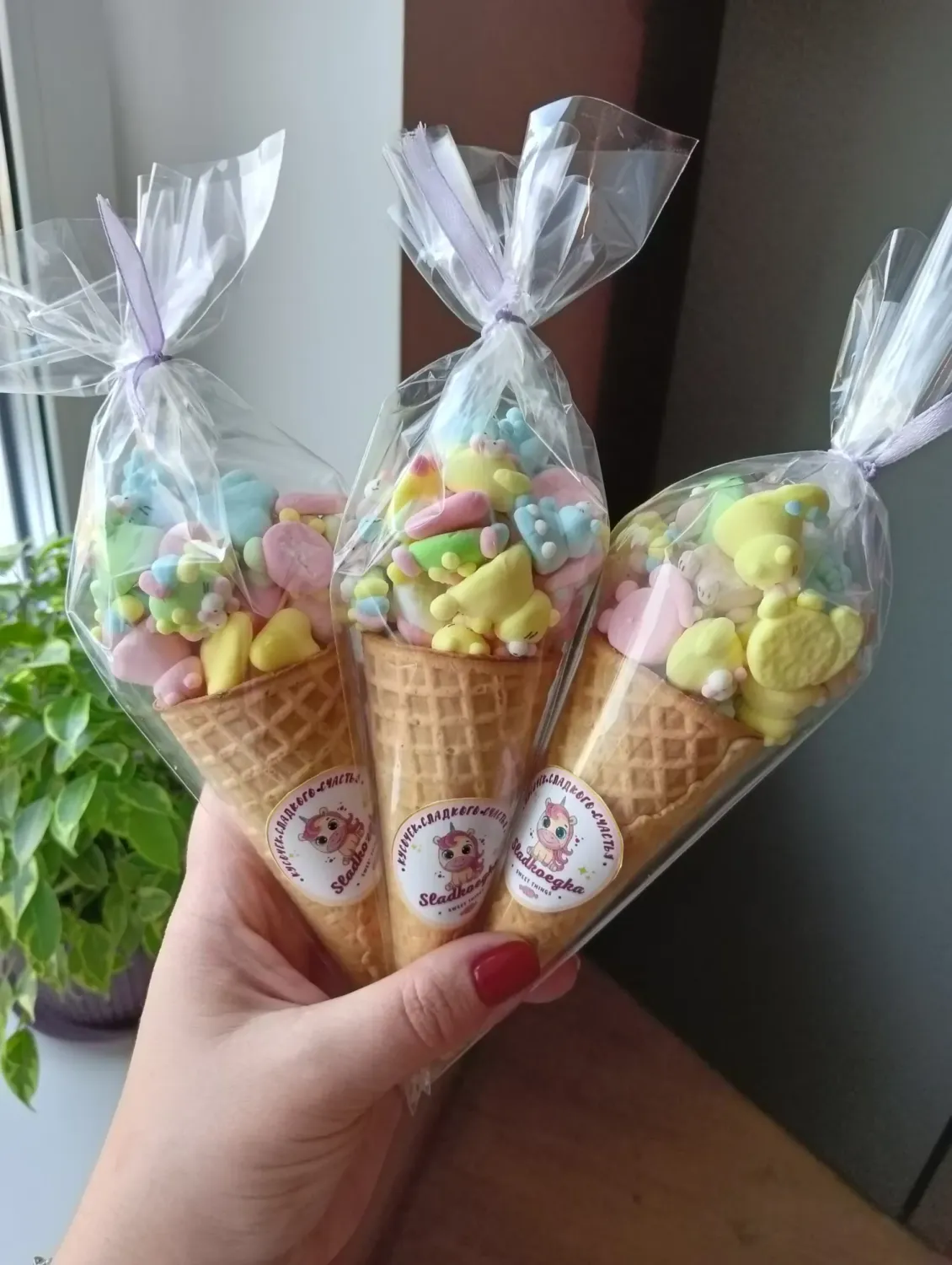 Маршмеллоу в рожке фото 3