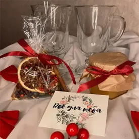 Подарочный набор для глинтвейна в коробке