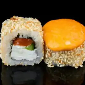 Запечённый ролл с лососем, 8 шт.