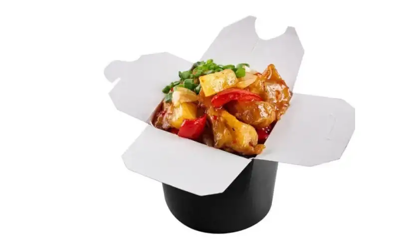 Рис с лососем и овощами «Терияки»