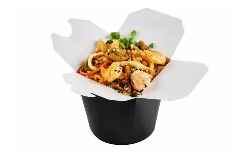 Рис с креветками и овощами «Терияки»