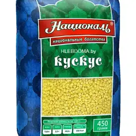 Кускус пшеничный гранулированный, обработ. паром ТМ «Националь», 450 г