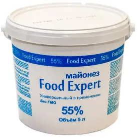 Майонез Food Expert 55% ведро, 10 л