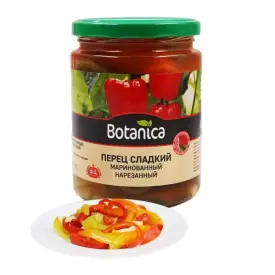 Перец сладкий маринованный нарезанный (Botanica), 420 мл