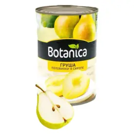 Груши в сиропе (половинки) Botanica, 850 мл