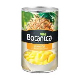 Ананасы кусочки в сиропе Botanica, 580 мл