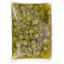 Огурцы маринованные нарезанные слайсами, пакет 1,8 кг