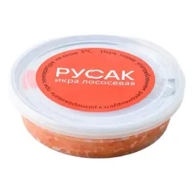 Икра нерки солёная замороженная, 100 г. РУСАК