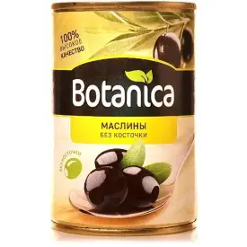 Маслины б/к конс. целые 300 мл/280 г, Botanica