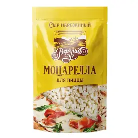 Сыр полутвердый «Моцарелла для пиццы» нарезанный, 40%