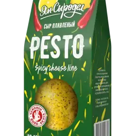 Сыр плавленый «Pesto» со специями «Lemon pepper»